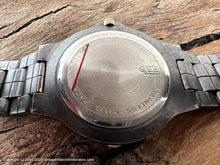 Load image into Gallery viewer, Helbros NOS Day-Date Chunky Gold and Gray Bezel and Bracelet, Quartz, 38mm