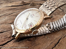 Load image into Gallery viewer, Waltham Curvy Hands Date with Original Drema Scissor Bracelet, Manual, 32mm