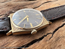 Load image into Gallery viewer, Bulova 'Banker' Gray Dial with Six-Sided Textured Bezel Case with Box, 28x38mm