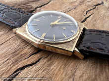 Load image into Gallery viewer, Bulova 'Banker' Gray Dial with Six-Sided Textured Bezel Case with Box, 28x38mm