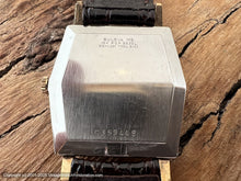 Load image into Gallery viewer, Bulova 'Banker' Gray Dial with Six-Sided Textured Bezel Case with Box, 28x38mm