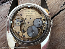 Load image into Gallery viewer, Bulova Lightly Straited Dial, Black/Gold Hands with Original Box, NOS, Manual, 34x40mm