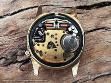 Load image into Gallery viewer, Accutron Silver Dial Gold Case with Cuff Strap, Electric, 34mm