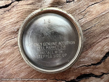 Load image into Gallery viewer, Accutron Silver Dial Gold Case with Cuff Strap, Electric, 34mm