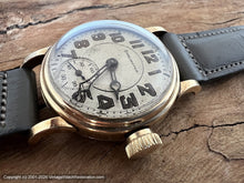 Load image into Gallery viewer, Burlington (Illinois) NOS Bold Lumed Numbers in Hefty Case - Rare Movement, Manual, 30mm