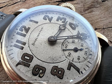 Load image into Gallery viewer, Burlington (Illinois) NOS Bold Lumed Numbers in Hefty Case - Rare Movement, Manual, 30mm