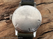 Load image into Gallery viewer, Longines Military Style with Lumed Numbers and Cool Dial Patina, Manual, 33.5mm