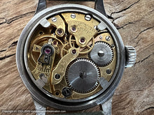 Load image into Gallery viewer, Longines Military Style with Lumed Numbers and Cool Dial Patina, Manual, 33.5mm