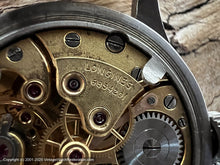 Load image into Gallery viewer, Longines Military Style with Lumed Numbers and Cool Dial Patina, Manual, 33.5mm