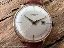 Load image into Gallery viewer, Junghans White Pie Pan Calatrava Dial with Inset Date, Manual, Large 34mm