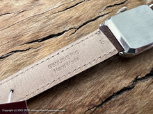 Load image into Gallery viewer, Gruen Black Dial White Gold Filled Rectangular Case with Super Decorative Design, Manual, 24.5x35mm