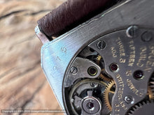 Load image into Gallery viewer, Gruen Black Dial White Gold Filled Rectangular Case with Super Decorative Design, Manual, 24.5x35mm