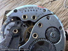 Load image into Gallery viewer, Elgin 1943 Drivers Style Rose-Gold Square Tonneau, Manual, 25.5x37.5mm