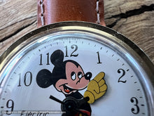 Load image into Gallery viewer, Timex Mickey Mouse in Bold Gold Filled C-Style Case , Electric, Large 36mm