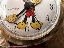 Load image into Gallery viewer, Timex Mickey Mouse in Bold Gold Filled C-Style Case , Electric, Large 36mm