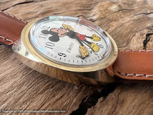 Load image into Gallery viewer, Timex Mickey Mouse in Bold Gold Filled C-Style Case , Electric, Large 36mm