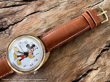Load image into Gallery viewer, Timex Mickey Mouse in Bold Gold Filled C-Style Case , Electric, Large 36mm