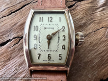 Load image into Gallery viewer, Ingraham NOS 1930s Creamy-Yellow Dial, Original Pigskin Strap and Box , Manual, 24.5x36.5mm