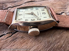 Load image into Gallery viewer, Ingraham NOS 1930s Creamy-Yellow Dial, Original Pigskin Strap and Box , Manual, 24.5x36.5mm