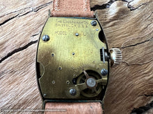 Load image into Gallery viewer, Ingraham NOS 1930s Creamy-Yellow Dial, Original Pigskin Strap and Box , Manual, 24.5x36.5mm