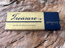 Load image into Gallery viewer, Ingraham NOS 1930s Creamy-Yellow Dial, Original Pigskin Strap and Box , Manual, 24.5x36.5mm