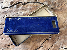 Load image into Gallery viewer, Ingraham NOS 1930s Creamy-Yellow Dial, Original Pigskin Strap and Box , Manual, 24.5x36.5mm