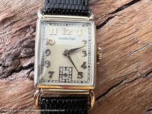 Load image into Gallery viewer, Hamilton 'Essex' Elongated Lugs Drivers Model, Manual, 21x41.5mm
