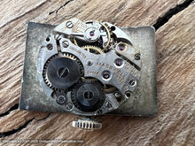 Load image into Gallery viewer, Madewell Exploding Dial 14K Gold Rectangular Case, Manual, 21x33mm