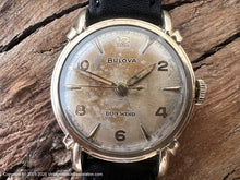 Load image into Gallery viewer, Bulova 1950 Duo Wind Deco Lugs Soft Patina, Automatic, 30.5mm