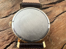 Load image into Gallery viewer, Elgin German-Made 'Sportsman' NOS Silver Sunburst Dial with Date and Original Presentation Box, Manual, Large 34mm