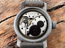 Load image into Gallery viewer, Elgin US Military Perfect NOS Silver Dial with Amber Numbers and Flat Matte Gray Case, Manual, 32mm