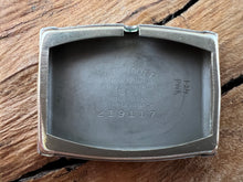 Load image into Gallery viewer, Wittnauer with Softly Crazed Parchment Patina Dial in Rectangular Case with Bold Lugs, Manual, 23x40mm
