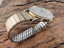 Load image into Gallery viewer, Omega Classic Style with Perfect Pearl White Dial and Golden Baton Markers, Automatic, 33.5mm