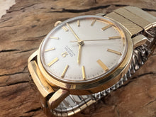 Load image into Gallery viewer, Omega Classic Style with Perfect Pearl White Dial and Golden Baton Markers, Automatic, 33.5mm