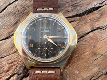 Load image into Gallery viewer, Hislon (Cortebert) 'Tiger Eye' Design Dial with Impressive Oval Case, Manual, 41x40mm