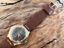 Load image into Gallery viewer, Hislon (Cortebert) 'Tiger Eye' Design Dial with Impressive Oval Case, Manual, 41x40mm