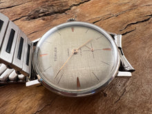 Load image into Gallery viewer, Türler Elegant Soft Linen Textured Dial, Manual, 33.5mm