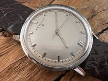 Load image into Gallery viewer, Zenith Perfect Pearl Pie Pan Dial with Raised Bar Markers, Manual, 34mm
