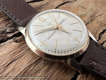 Load image into Gallery viewer, Benrus Silver Linen Dial with Gold Deco Numbers, Manual, 34.5mm