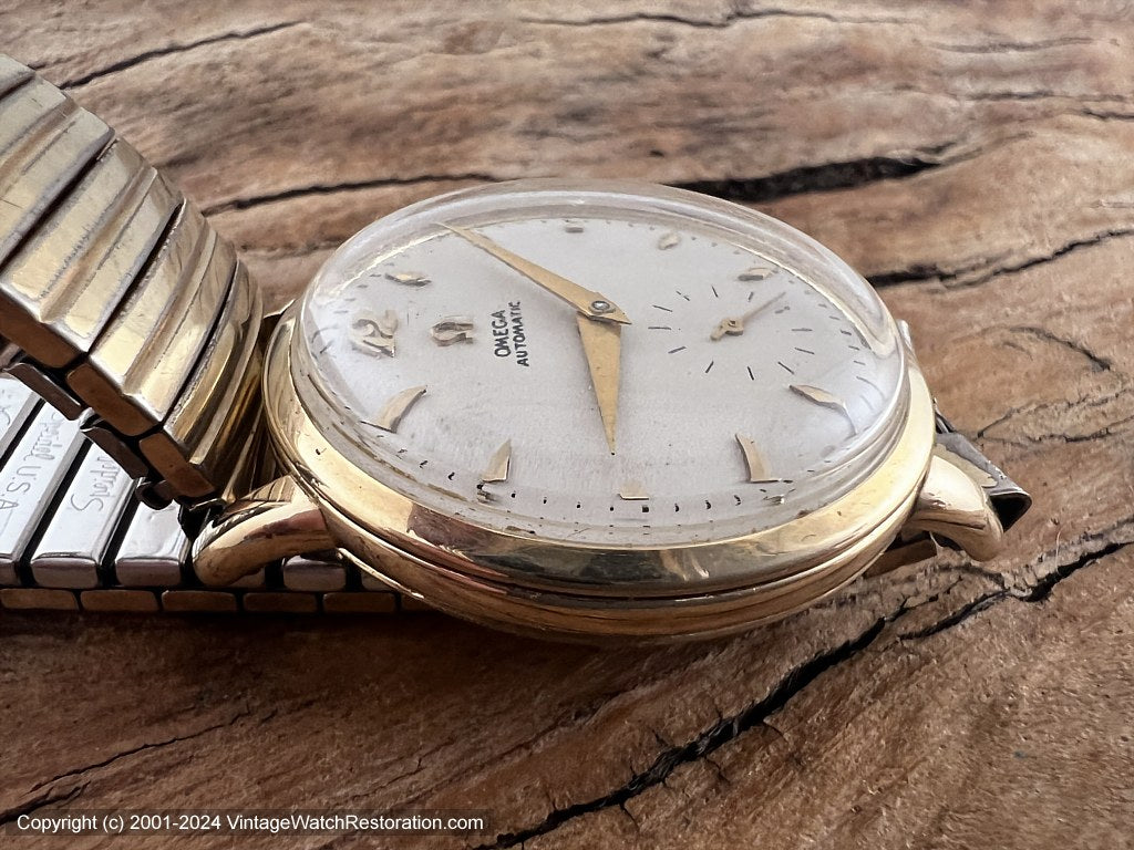 Omega Bumper Cal 342 in 14K Gold Case Automatic 32.5mm