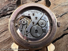 Load image into Gallery viewer, Eska Two-Tone Dial Beauty in an all 18K Gold Case with Bold Deco Lugs, Manual, 34mm