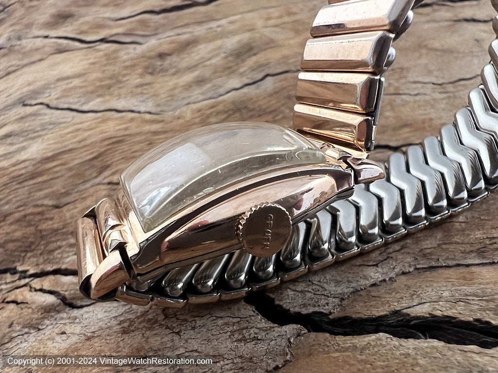 Gruen Veri-Thin Two Tone Dial with Roman Numerals, Manual, 25.5x35