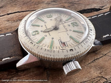 Load image into Gallery viewer, Douglas 'Skindiver World Timer' Aviation with Cream Dial and Date, Manual, 31mm