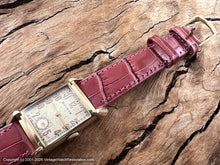 Load image into Gallery viewer, Bulova Light Cream Patina Dial with Pyramid Lugs, Manual, 21.5x38.5mm