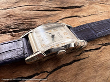 Load image into Gallery viewer, Bulova "Jobber" Rectangular Deco Case, Manual, 22x39mm