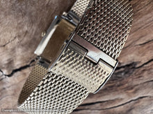 Load image into Gallery viewer, Bulova Black Dial in Square Case with Elegant Golden 'Champion' Bracelet, Manual, 26x26mm