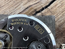 Load image into Gallery viewer, Bulova Black Dial in Square Case with Elegant Golden 'Champion' Bracelet, Manual, 26x26mm