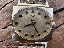 Load image into Gallery viewer, Wittnauer Textured Golden Oval Dial with Fish Scale Design Bracelet, Manual, 28x23.5mm