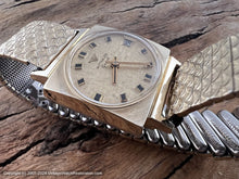 Load image into Gallery viewer, Wittnauer Textured Golden Oval Dial with Fish Scale Design Bracelet, Manual, 28x23.5mm