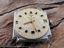Load image into Gallery viewer, Wittnauer Textured Golden Oval Dial with Fish Scale Design Bracelet, Manual, 28x23.5mm